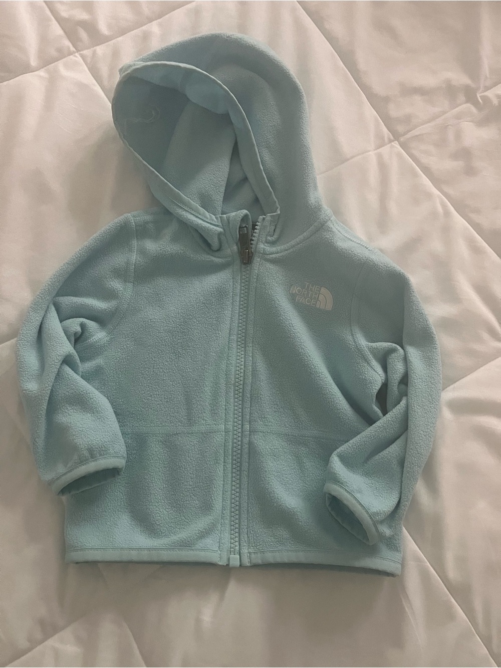 The North Face Kids Light Blue Fleece Hoodie